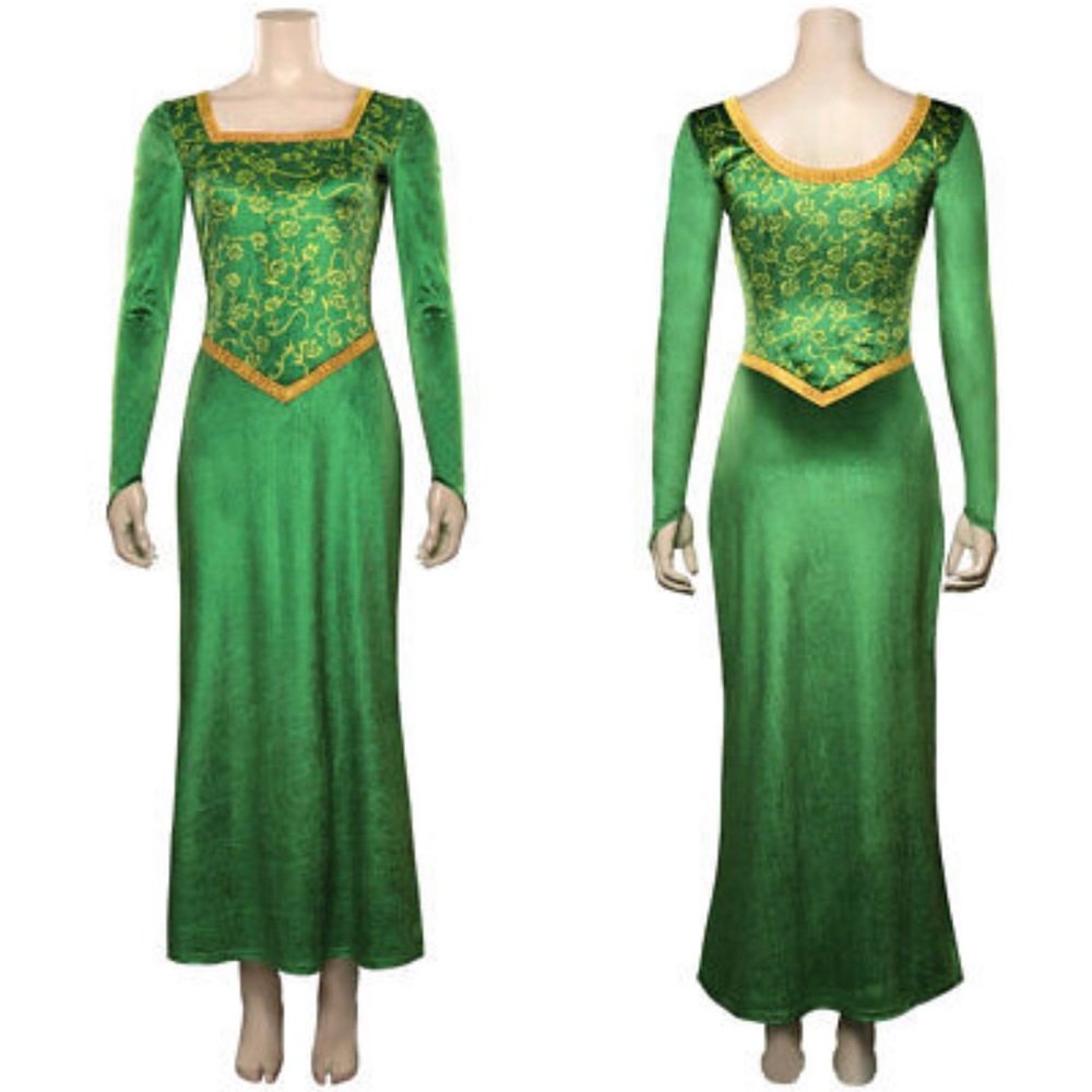 Shrek-Fiona Princess Cosplay Costume Dress Outfits Halloween Carnival Suit